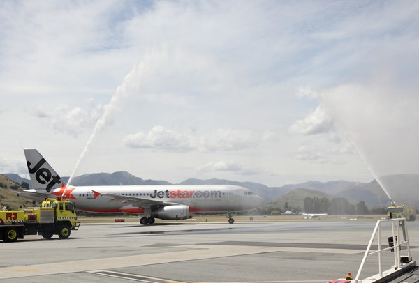 Q219, the 1stJetstar International Flight Arriving in Queenstown today